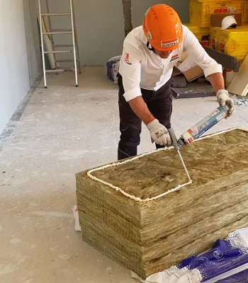 pegado materiales aislantes