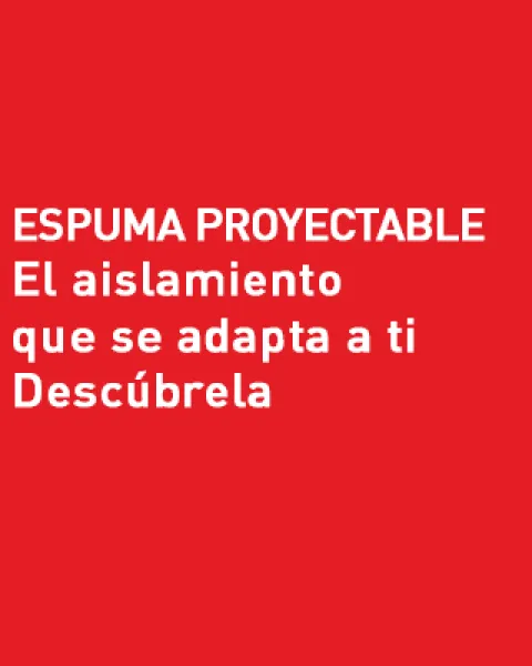 espuma proyectable