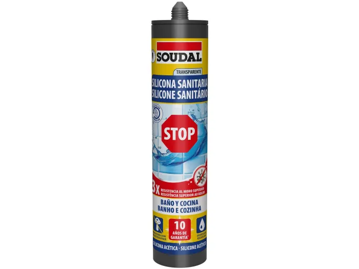 Silicona Sanitaria STOP Transparente 290ml